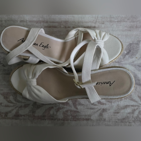 American Eagle Outfitters Cream Espadrille Sandals - Picture 2 of 4